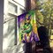 Edge Collections - 28" X 40" - Multicolor - Alligator King of Mardi Gras Outdoor Garden Banners - 1 Piece